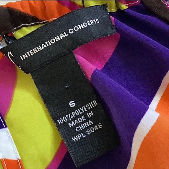 INC International Concepts Womens Multi Color Sundress, 6 - Picture 2 of 2